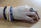 Armbånd med 8 mm Jaspis, poppy AAA-kvalitet, 19 cm thumbnail