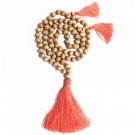 Bali Tassel beadskjede, oransje thumbnail