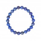 Armbånd med 8 mm Lapis Lazuli AA-kvalitet, 19 cm thumbnail