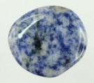 Kvarts, blå flat lommestein 30-40 mm AA-kvalitet thumbnail