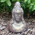 Buddha hode i terracotta 20 cm, brun thumbnail