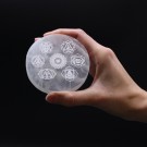 Selenitt, hvit charging plate chakra, 8 cm thumbnail