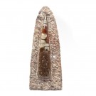 Orthoceras blekksprut upolert skulptur 20 cm thumbnail