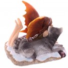 Mystic Realms Laying Snow Fairy and Wolf 11 cm thumbnail