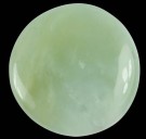 Jade, grønn kinesisk flat lommestein 40 mm thumbnail