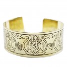 Tibetan Mantra armbånd messing - Five Buddha thumbnail