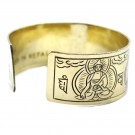 Tibetan Mantra armbånd messing - Five Buddha thumbnail