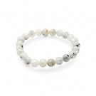 Armbånd med 8 mm Månestein, regnbue AAA-kvalitet, 19 cm thumbnail