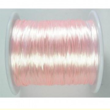 Elastisk Lys rosa tråd (strikk), 16 meter