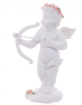 Cherub with Bow and Arrow and Roses Headband, venstre 10 cm