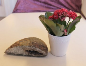 Agat geode med Bergkrystall 713 gram
