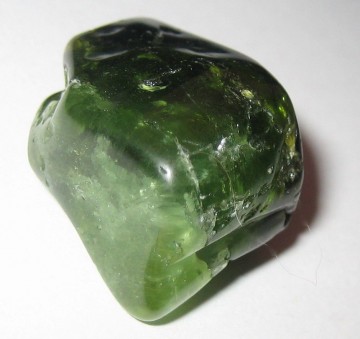 Turmalin grønn (Verdelitt) Tromlet 23 mm AAA-kvalitet