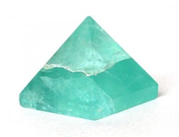 Fluoritt, grønn pyramide 3,5x3,5 cm