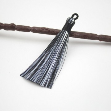 Dusk (Tassel) 8 cm, grå og hvit