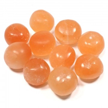 Selenitt, oransje Tromlet Medium AAA-kvalitet