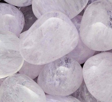 Obsidian, lavendel (Lilac) glass (S) Tromlet Medium AAA-kvalitet