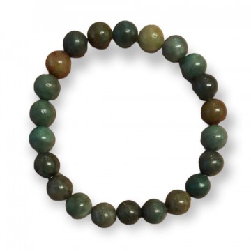 Armbånd med 8 mm Krysokoll (Fargeforbedret), 19 cm