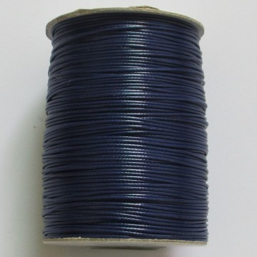 Vokset tråd, 1,0 mm, 170 meter, mørk blå