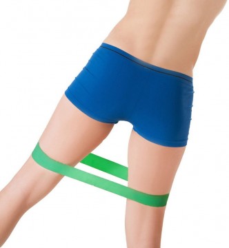 Yoga strikk elastisk grønn 0,9 mm, 11,0-13,5 kilo