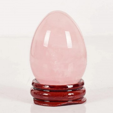 Rosenkvarts egg 6 cm