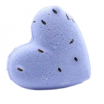 Love Heart Badebombe 70 gram, French Lavender