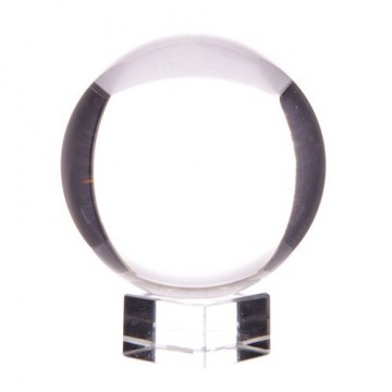 Klar krystall kule 60 mm med stativ