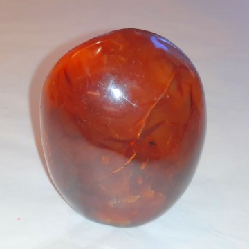 Karneol Free Form skulptur fra Madagaskar 385 gram AAA-kvalitet