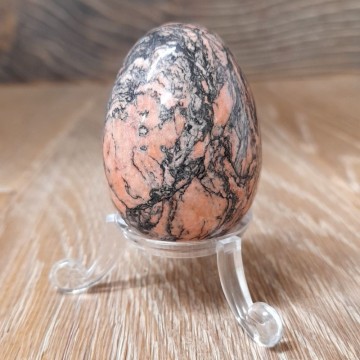 Jaspis, rosa egg 5 cm AAA-kvalitet