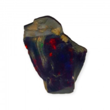 Opal, svart fra Etiopia Rå 0,44 gram AAA-kvalitet