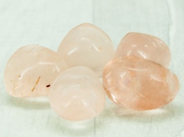 Fluoritt, rosa Tromlet Medium AAA-kvalitet