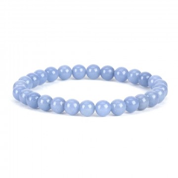 Armbånd med 6 mm Angelitt AAA-kvalitet, 19 cm