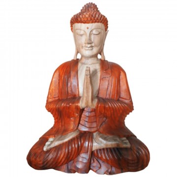 Hand Carved Buddha Statue, 60 cm welcome
