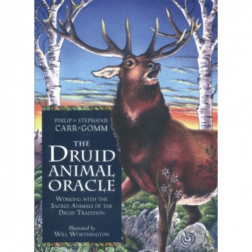 The Druid Animal Oracle kort, bok og duk sett av Philip & Stephanie Carr-Gomm