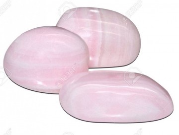 Kalsitt, rosa (Mangano) Tromlet Medium AAA+ kvalitet