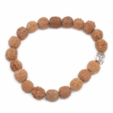 Armbånd med naturlige Rudraksha-perler