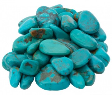Turkis, mine 79 (USA) Tromlet Medium AAA-kvalitet