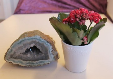 Agat geode med Bergkrystall 1925 gram