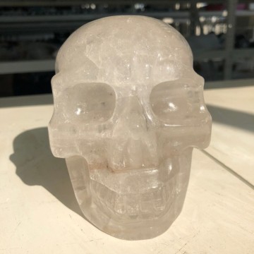Hodeskalle Bergkrystall, 13 cm, 2,1 kilo
