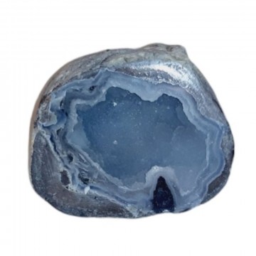 Agat geode med Blå Kalsedon 100 gram AAA-kvalitet