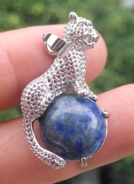 Leopard med Lapis Lazuli CAB