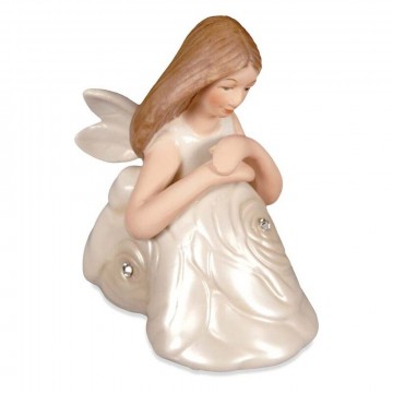 Contemplation Sitting Rose Angel 7,5 cm i porselen