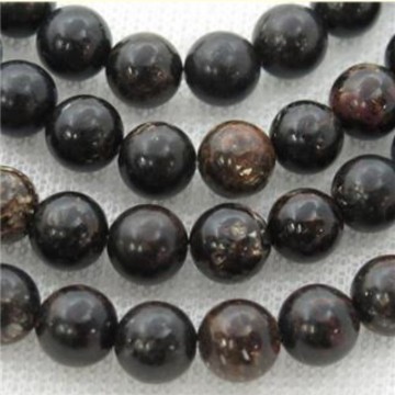 Biotitt, svart AAA-kvalitet med hull, 6 mm, runde (30 stk)