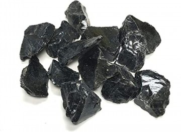 Obsidian, svart Rå Medium AAA-kvalitet