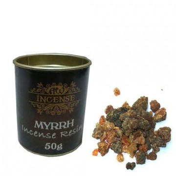 Myrrh Resin harpiks røkelse i boks, 50 gram