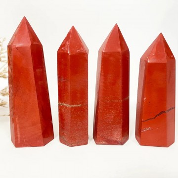 Jaspis, rød generator 8-10 cm AAA-kvalitet