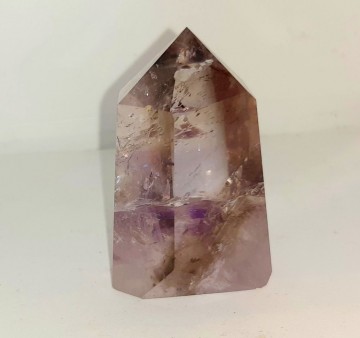 Røykametyst i Bergkrystall Generator 105 gram, 6,0 cm