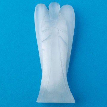 Selenitt, hvit engel, 8 cm AAA-kvalitet