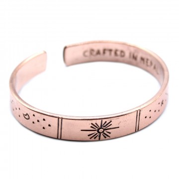 Inspiration Bracelet - kobber Sunrise, Galaxy, Stars, Earth