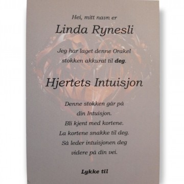 Hjertets intuisjon Orakel kort på norsk av Linda Rynesli