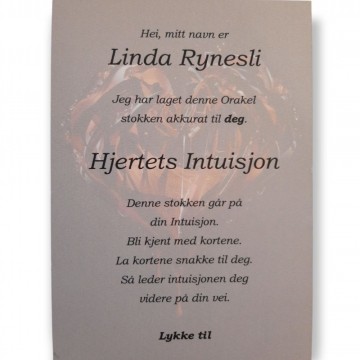 Hjertets intuisjon Orakel kort på norsk av Linda Rynesli